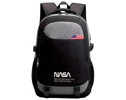 MOCHILA PORTATIL 15.6" NASA TRAVEL NEGRA (Espera 4 dias)