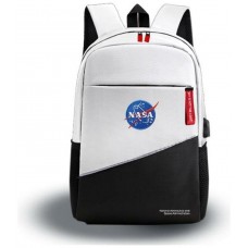 MOCHILA PORTATIL 15.6" NASA WHITE-BLACK (Espera 4 dias)