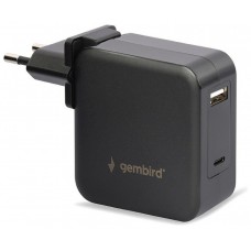 CARGADOR UNIVERSAL PARA PORTATIL GENBIRD 60W NEGRO