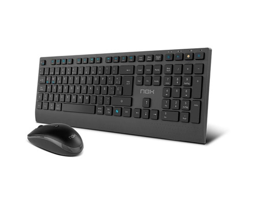 NOX LITE DUO Teclado+Ratón Inalámbrico Negro NOX LITE DUO Teclado+Ratón Inalámbrico Negro