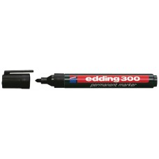 MARCADOR PERMANENTE PUNTA REDONDA 1.5-3MM 300 NEGRO EDDING 300-01 (MIN10) (Espera 4 dias)