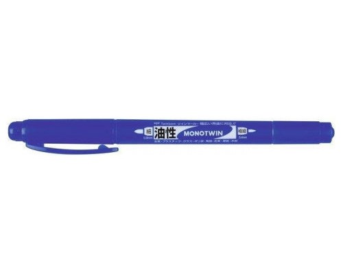 ROTULADOR MONO TWIN PERMANENTE CON DOBLE PUNTA FINA Y GRUESA. AZUL. TOMBOW OS-TME15 (MIN10) (Espera 4 dias)