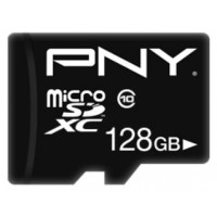 PNY - Tarjeta MicroSD 128GB + Adaptador - Clase 10