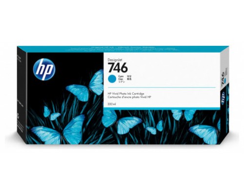 HP nº746 300-ml Cyan Ink Cartridge
