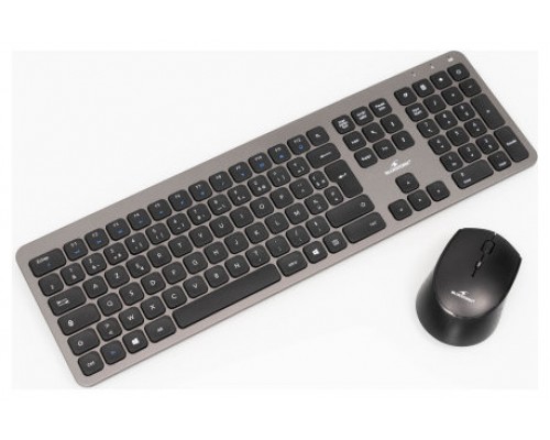 BLUESTORK WIRELESS PACK EASY SLIM - MOUSE & CISOR KEYBOARD - GREY - SP (Espera 4 dias)