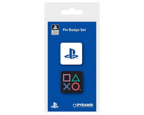 JUEGO DE PINES ESMALTADOS PLAYSTATION FORMAS PYRAMID PBE5607 (Espera 4 dias)