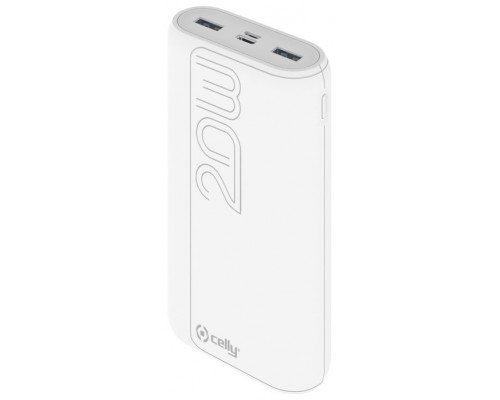 POWERBANK CELLY 20.000mAh PD 22W BLANCO· (Espera 4 dias)