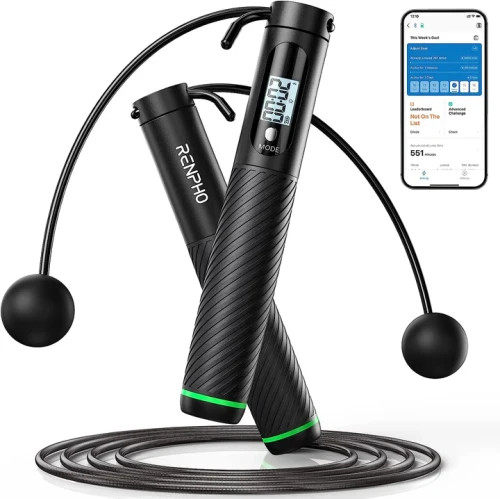RENPHO SMART JUMP ROPE - ADDITIONAL CORDLESS OPTION - BLACK (Espera 4 dias) RENPHO SMART JUMP ROPE - ADDITIONAL CORDLESS OPTION - BLACK (Espera 4 dias)