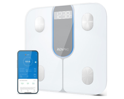 RENPHO ELIS 1C - SMART BODY SCALE - BLE - 3AAA - 11X11X1INCH / 28X28X2.5CM – WHITE PT (Espera 4 dias) RENPHO ELIS 1C - SMART BODY SCALE - BLE - 3AAA - 11X11X1INCH / 28X28X2.5CM – WHITE PT (Espera 4 dias)