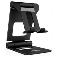 SOPORTE DE MESA TELEFONO/TABLET PLEGABLE SLIM NEGRO