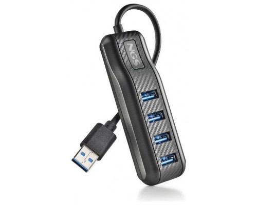 HUB 4 PUERTOS USB PORT 3.0 NEGRO NGS (Espera 4 dias)