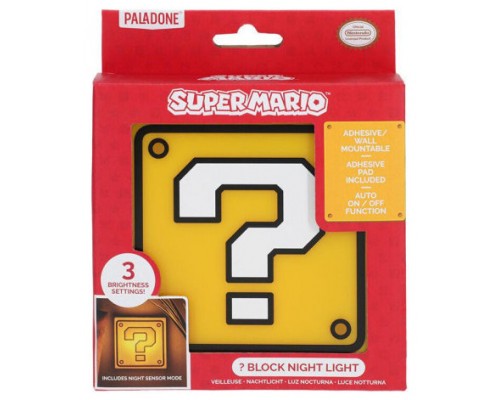 LÁMPARA QUESTION BLOCK DE SUPER MARIO 19 CM PALADONE PP11595NN (Espera 4 dias)