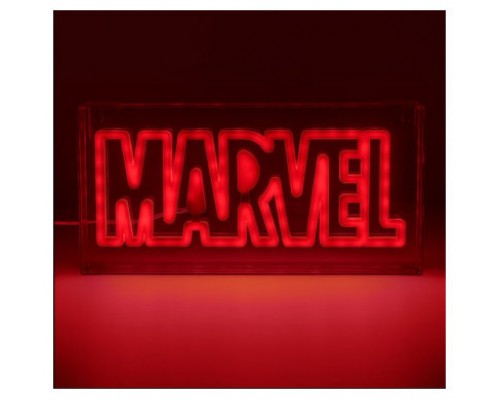 LÁMPARA LED ESTILO NEÓN LOGO MARVEL  15 X 30 CM PALADONE PP13125MC (Espera 4 dias)