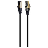 CABLE RED S-FTP GEMBIRD CAT 8 LSZH NEGRO 0,5 M