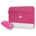 Celly Kit Sleeve Pantone + raton 15,6" Rosa