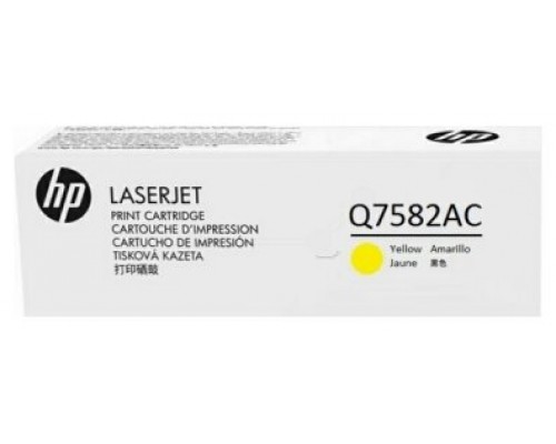 HP Contractual Toner LaserJet Q7582AC amarillo