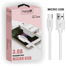 Cargador De Pared 3.0a Con Cable Micro Usb Qc-2458