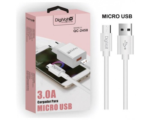 Cargador De Pared 3.0a Con Cable Micro Usb Qc-2458