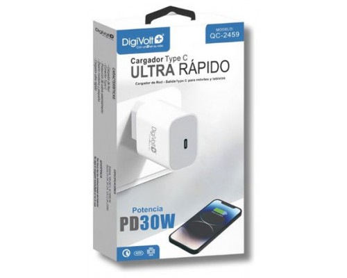 Cargador De Pared Digivolt Qc-2459 Usb-c Ultra Rapido