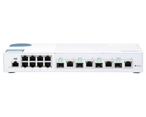 QNAP QSW-M408-4C 8 port 1Gbps 4 port 10G SFQNAP QSW-M408-4C - Con