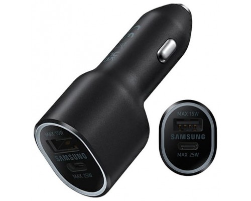 CARGADOR DE COCHE DUAL SAMSUNG 1XUSB-C 1XUSB-A 40W NEGRO EP-L4020NBEGEU