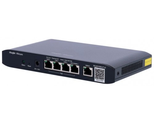 ROUTER RUIJIE REYEE RG-EG105G-P V2 GIGABIT 4p POE AF/AT CLOUD