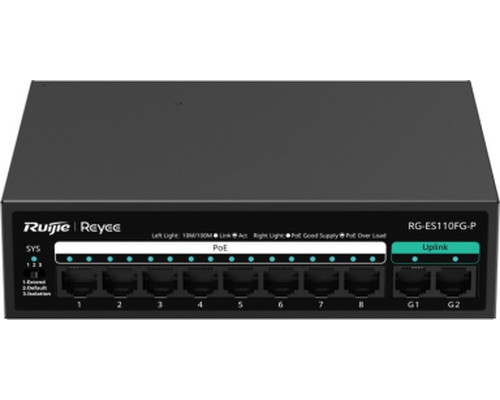 SWITCH RUIJIE UNMANAGED 8 RJ45 POE 1 SFP COMBO SWITCH RUIJIE UNMANAGED 8 RJ45 POE 1 SFP COMBO