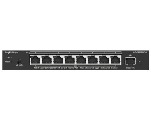 Reyee ES209MG-P Switch 5xmGB PoE 1xSFP+ 130W Reyee ES209MG-P Switch 5xmGB PoE 1xSFP+ 130W