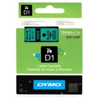 DYMO Cinta LM D1 19mmx7m Negro/verde