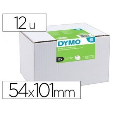 PACK 12 ROLLOS ETIQUETAS IDENTIFICACIÓN 101X54MM. DYMO S0722420 (Espera 4 dias)