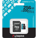 MICRO SD KINGSTON 256GB CANVAS GO PLUS U3 V30 CON ADAPTADOR MICRO SD KINGSTON 256GB CANVAS GO PLUS U3 V30 CON ADAPTADOR