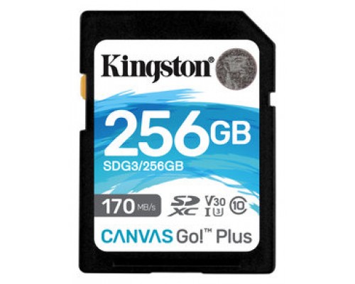 Kingston Canvas Go! Plus SD 256GB class 10 U3 V30