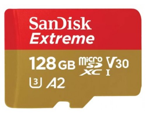 SanDisk Extreme 128 GB MicroSDXC UHS-I Clase 10 (Espera 4 dias)