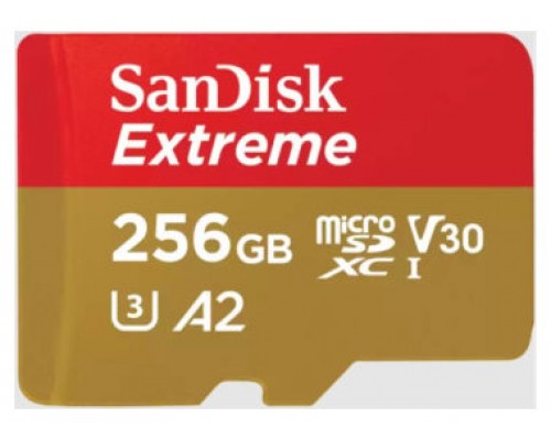 SanDisk Extreme 256 GB MicroSDXC UHS-I Clase 3 (Espera 4 dias)