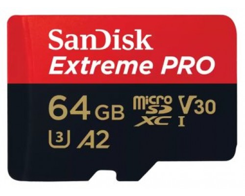 MEMORIA MICRO SD 64GB SANDISK EXTREME PRO MICROSDXC UHS-I CL· (Espera 4 dias)