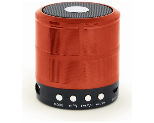 ALTAVOZ PORTATIL GEMBIRD SPK-BT-08-R 3W RMS BLUETOOTH ROJO