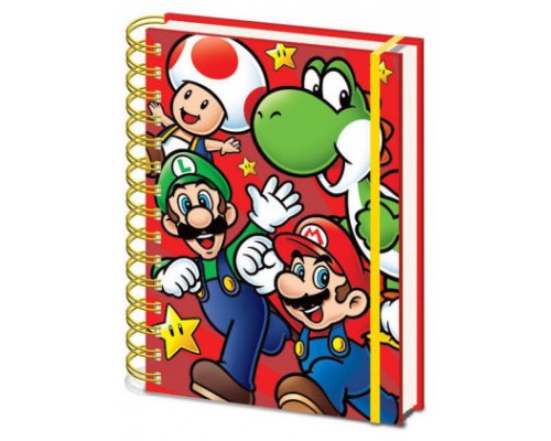 CUADERNO A5 CON ESPIRAL PERSONAJES SUPER MARIO 21 X 15 CM PYRAMID SR72959 (Espera 4 dias)