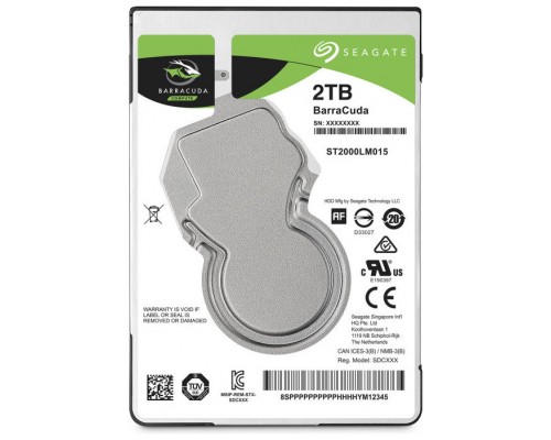 HD  PORTATIL 2.5 2TB SATA3 SEAGATE 128MB BARRACUDA