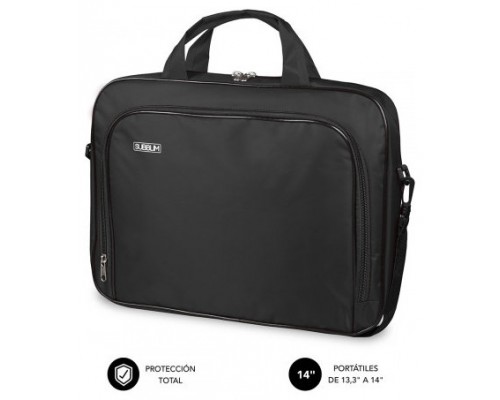 SUBBLIM Maletín Ordenador Oxford Laptop Bag 13,3"-14" Black (Espera 4 dias)