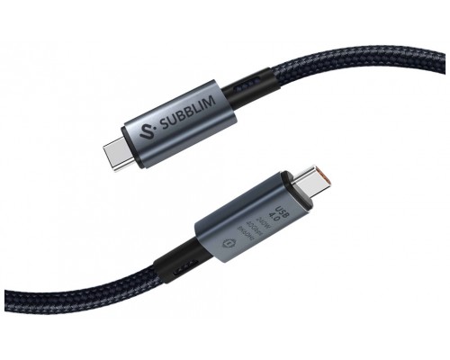 CABLE HIGH 240W USB-C/USB-C 4.0 8K 1.5 M NEGRO SUBBLIM (Espera 4 dias)