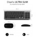 COMBO TECLADO RATON SUBBLIM DUAL PRESTIGE EXTENDIDO GRIS/NEGRO