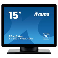 MONITOR IIYAMA 15" PCAP BEZEL FREE FRONT, 10P TOUCH, 1024X768, SPEAKERS, VGA, HDMI, 325CD/M², USB INTERFACE, EXTERNAL POWER ADAPTER, MULTITOUCH WITH SUPPORTED OS (T1521MSC-B2) (Espera 4 dias)