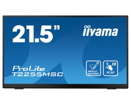 iiyama ProLite T2255MSC-B1 pantalla para PC 54,6 cm (21.5") 1920 x 1080 Pixeles Full HD LCD Pantalla táctil Negro (Espera 4 dias)