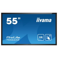 MONITOR IIYAMA 55" 4K 20P TACTIL IPS (T5562AS-B1) 3840X2160 / OPERACION 24/7 / HDMIX3 / HORIZONTAL Y APAISADO / 420CD/M2, 1200:1, 8MS, USB TOUCH INTERFACE, RS232C / 16GB EMMC / 2G RAM / 1GB EMBEDDED / SD CARD SLOT / ESHARE / VESA 200 MM (Espera 4 dia