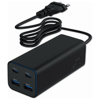 Gembird Cargador rápido USB GaN PD 4 puertos 100 W Gembird Cargador rápido USB GaN PD 4 puertos 100 W