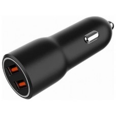 CARGADOR RAPIDO PARA COCHE GEMBIRD CON 2 PUERTOS USB, QC3.0, 36 W, NEGRO