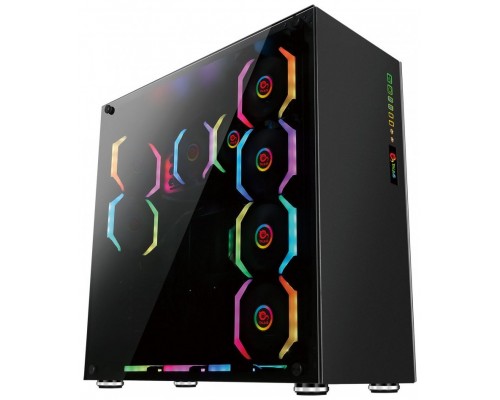 Talius caja E-Atx gaming Avalon cristal templado 4fan USB 3.0