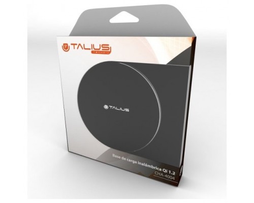 Talius base de carga wireless QI-1.2 para smartphone 2A negra (tal-cha4004)