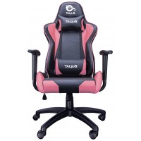 Talius silla Gecko V2 gaming negra/rosa, brazos fijos, butterfly, base nylon, ruedas nylon