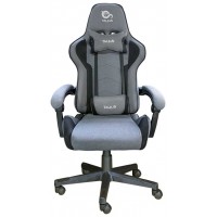 Talius silla Hornet gaming negra/gris, tela transpirable, butterfly, base y ruedas nylon, pistón C4